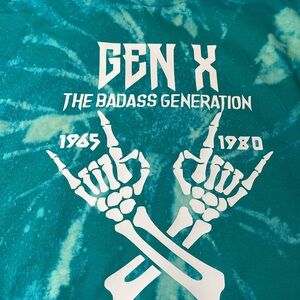 Gen X Tie-Dye Graphic Tee